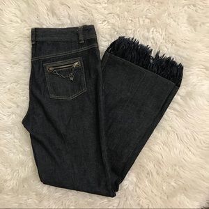 5/48 Wide Leg Fringed Jeans